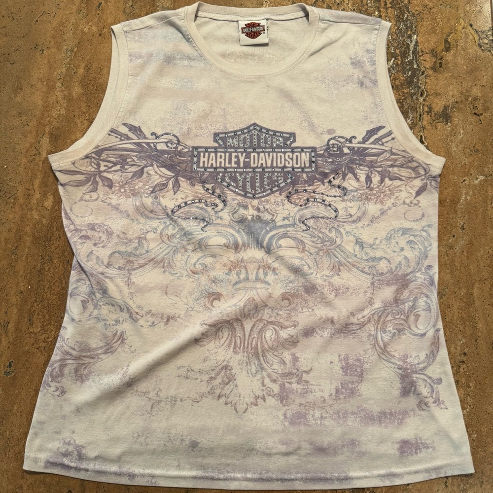 Harley-Davidson House of Harley Davidson Milwaukee USA Sleeveless Top WOMENS XL - Picture 3 of 11